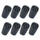 XSAJU トレッキングポール キャップ 交換用 ラバーキャップ 8個セット ノンスリップ ゴム製 内径11mm