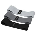 TheFitLife ヒップバンド 美尻 高耐久 トレーニングチューブ ストレッチ 内転筋 レジスタンスバンド トレーニング器具 エクササイズ 肌に優しい 筋トレ 軽量 フィットネス ヒップアップ ?力? 持ち運びやすい (ライトグレー/グレー/ブラック)(4)