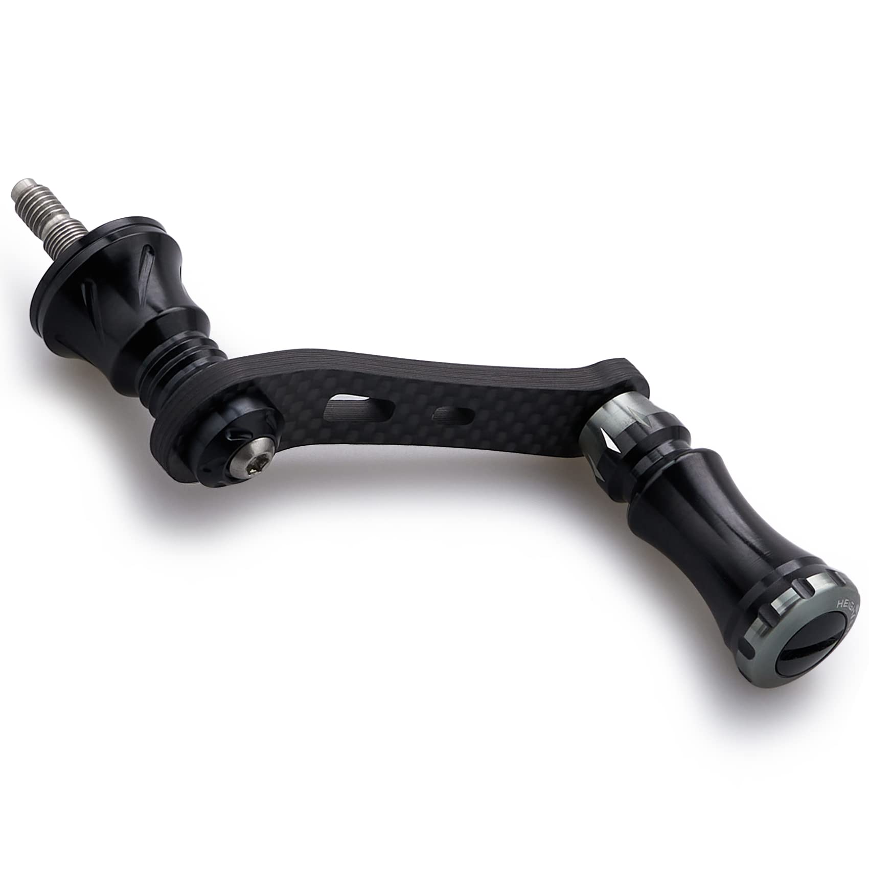 【送料無料】HEIGHTEN 42mm リール ハンドル 15mm ノブ 搭載 シマノ ダイワ スピニングリール 通用【ラ..