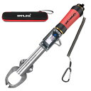 SANLIKE 23年新型 フィッシュグリップ フィッシンググリッパー 海釣り 大型魚に適応 レッド