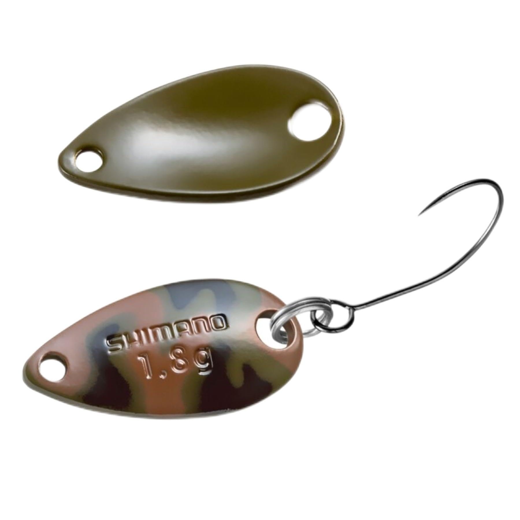 【送料無料】シマノ(SHIMANO) トラウト スプーン カーディフ ロールスイマー カモエディション 1.8g TR-C18R 002 オリーブブラカモ