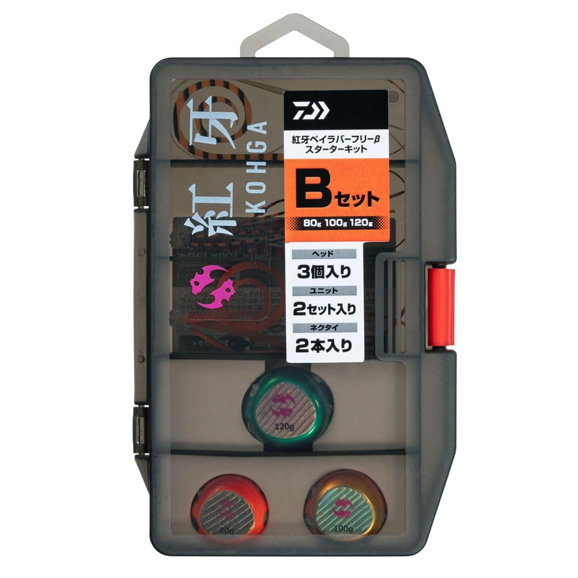 【送料無料】ダイワ(DAIWA) タイラバ 紅牙BRF βスターターキット80g・100g・120gBセット