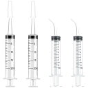 ADOFUN ペット シリンジ 曲げノズル【4個セット】投薬器 プラスチック カー 計量用 注射器 摂食ツール 液状の薬 哺乳器 流動食注入器 給水器 注入器 ...