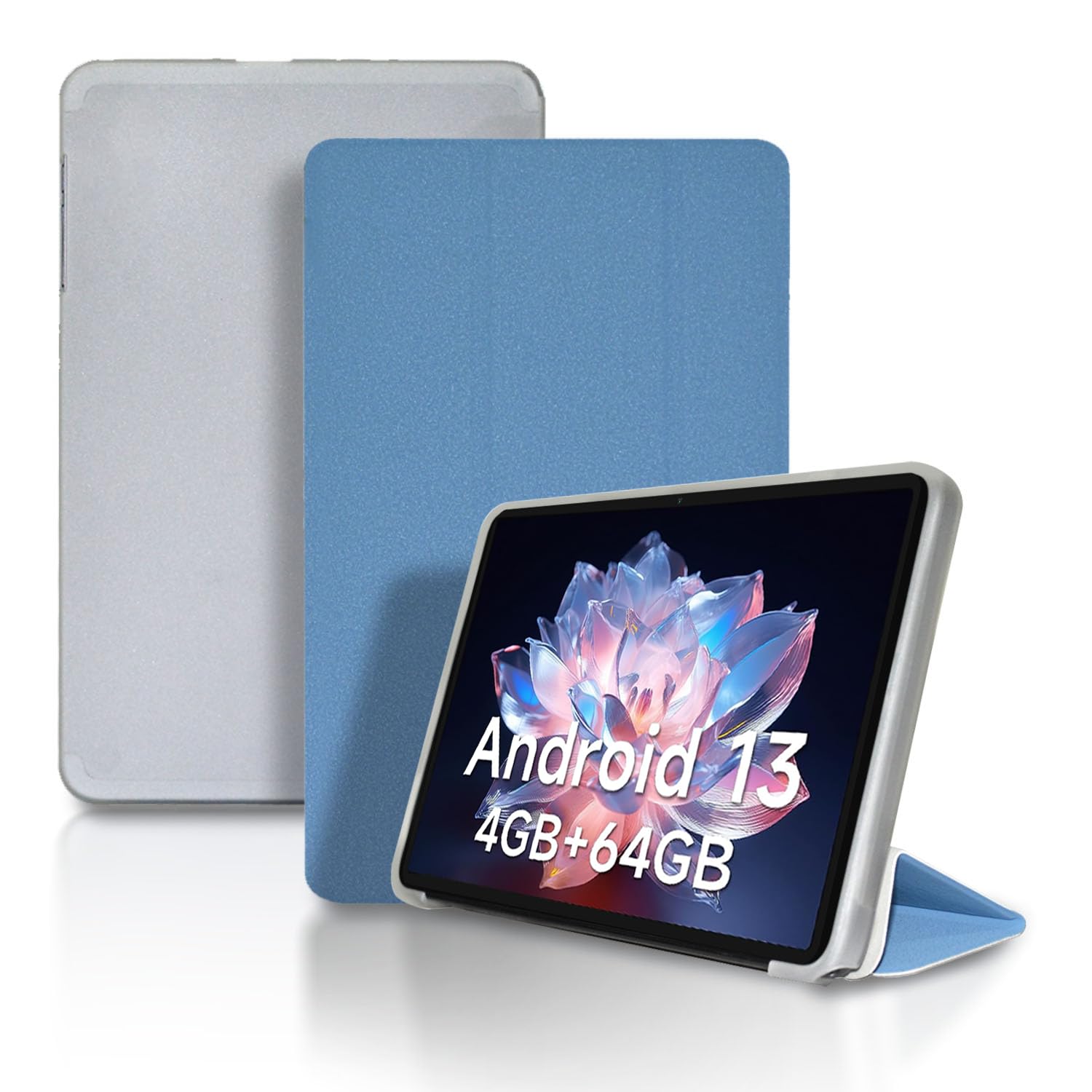 【2023 NEW】 ALLDOCUBE iPlay 50S 用 ケース カバー 保護ケース タブレットケース【NOUKAJU】 ALLDOCUBE iPlay 50S カバー タブレット収納ケース 軽量 薄型 耐衝撃 傷つけ防止 三つ折りブラケット機能 角度調整 全面保護カバー (ブルー)
