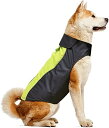 Kpuplol 犬 レインコート - 防水反射性犬服調節可能なペットジャケット、梅雨対策防雪 防風 通気 小型犬から大型犬および子犬用の軽量 (L, シャトルー...
