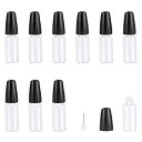 ADOFUN ユニコーンボトル【10個*10ml】針付き リキッドボトル 針付き スポイトボトル 接着剤ボトル 替え容器 ニードルボトル ドロッパーボトル 液体 貯蔵用 DIY用 液体ドロッパーボトル グルーボトル 精密ボトル