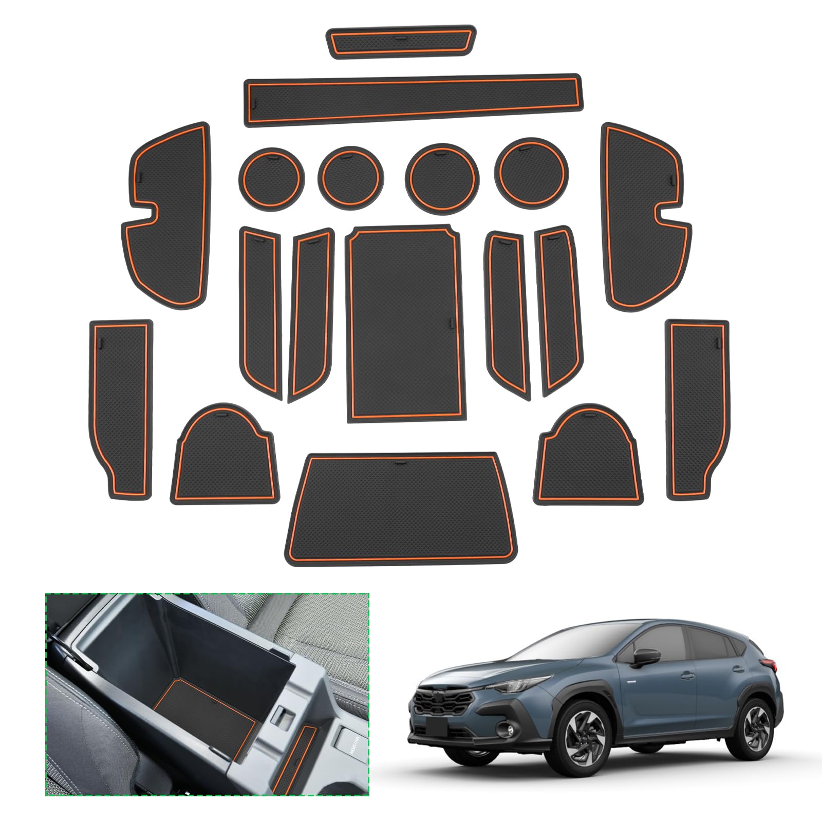 楽天Plus1マーケット楽天市場店【GAFAT】スバル クロストレック GUD/GUE型 2022年モデル~現行 SU*ba*ru CROSSTREK 新型 専用 ドアポケットマット クロストレック gu ラバーマット ゴム 防音 ドリンクホルダー ドレスアップ クロストレック GU系 アクセサリー インテリアラバーマット 汚れ防止 右ハンド