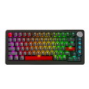 DrunkDeer A75 Pro 磁気スイッチキーボード ラピッドトリガー メカニカル ゲーミングキーボード 調節可能なアクチュエーションホールスイッチ PBT キーキャップ RGB コンパクト TKL 82キー USB有線 ノブ付き(2)