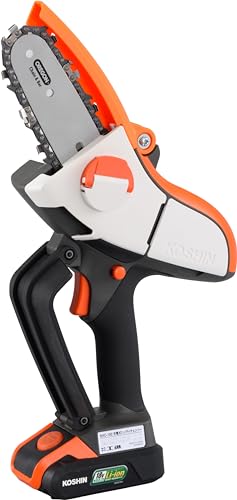 【送料無料】工進(KOSHIN) 18V 2.0Ah 充電式 ハンディ チェーンソー SHC-180 【バッテリー・充電器付】..