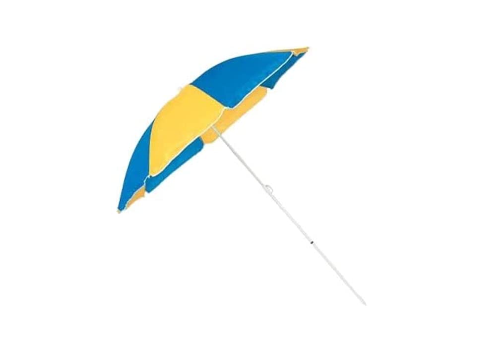 【送料無料】キャプテンスタッグ デューイ パラソル 170cm (ブルー×イエロー) M-1589