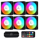 upHere ARGB 120mm PCケースファン 6PINコネクタ...(2)