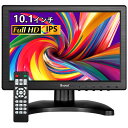 Eyoyo 10.1インチ 液晶 小型 モニター IPS 1280*800 全視野 サブ ディスプレイ スピーカー内蔵HDMI VGA BNC AV 多様接続 ...
