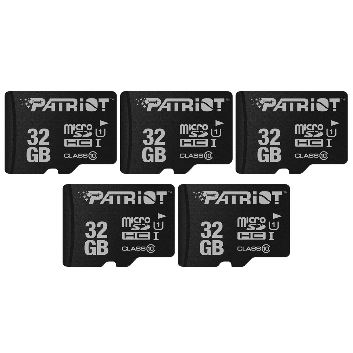 【送料無料】Patriot Memory MicroSD メモリカード 32GB 五枚セット Class10 UHS-I対応 PSF32GMDC105
