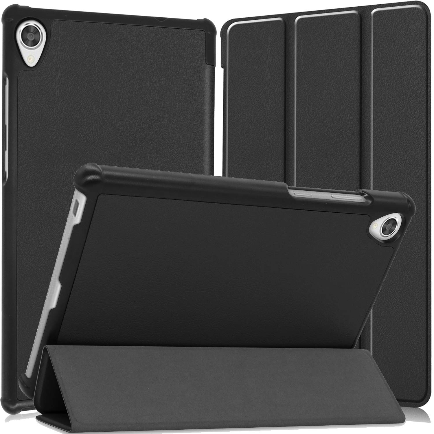 FOR NEC LAVIE Tab E TE708/KAS PC-TE708KAS 8インチ 用のケース タブレット ケース 新型 FOR NEC LAVIE Tab E TE708/KAS PC-TE708KAS 8インチ 用のカバー スタンド機能付き 保護ケース 三つ折 マグレット開閉式 薄型 超軽量 全面保護型 FOR NEC LAVIE Tab E TE708/KAS