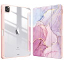 Fintie iPad Pro 11 ケース 2022/ 2021/ 2020/2018 11インチ 透明バックカバー Apple Pencil 収納可能 Apple Pencil 2 ワイヤレス充電対応 三つ折スタンド スリープ機能 軽量 薄型 傷つけ防止 PU合成レザー TPU (モデル番号A2435、A2759、A2761、A2762)(柄 X マーブルピ