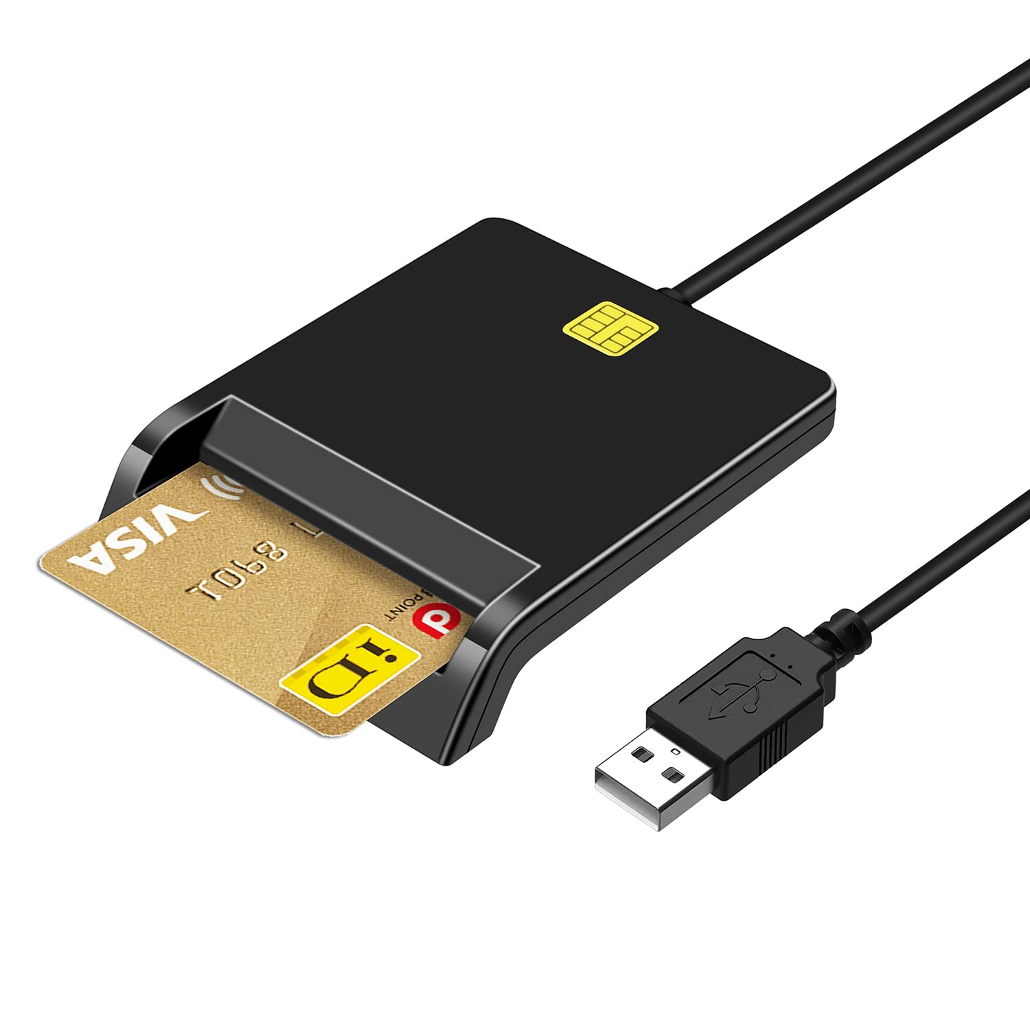 BOLWEO ICカードリーダー マイナンバーカード対応 カードリーダー e-Tax対応 自宅で確定申告 icカードリーダーライタ 接触型 USBタイプ ICチップ付いた住民基本台帳カード 健康保険証に対応 国税電子申告 納税システム 地方税電子手続き等に対応 コンパクト Windows/ 7/