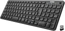 Arteck 2.4Gワイヤレス キーボード 無線 軽量 フルサイズ テンキー付き メディア機能 ホットキー コンピューター、デスクトップ、PC、ラップトップ、Surface、スマートテレビ、Windows10/8/7との交換性あり(2)