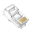 RJ45 Cat6 LANコネクター LAN コネクタ 8P8C Cat6A対応LANケーブル用コネクタ プラグ クリスタルヘッド 配線簡単 100個セット