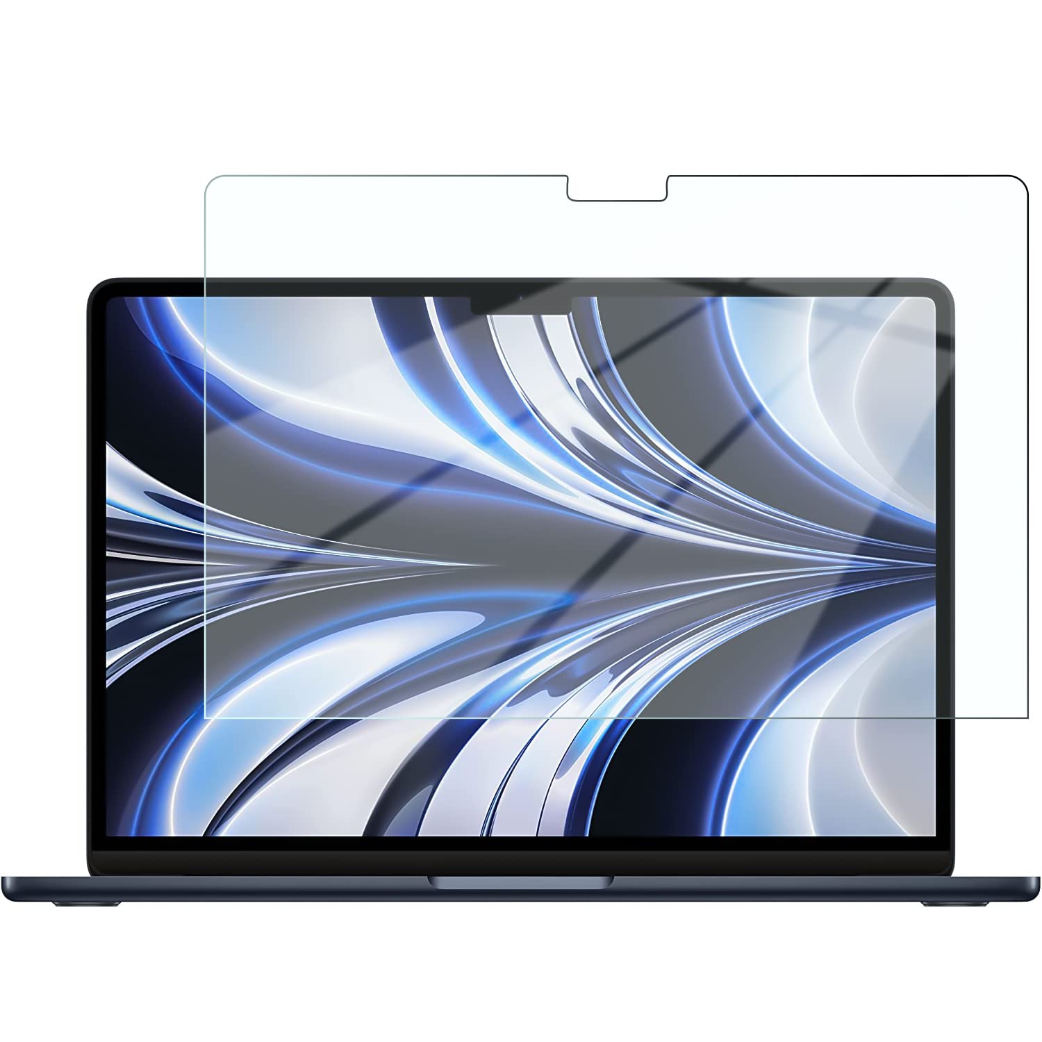 M2チップ搭載モデル TOWOOZ For Macbok Air フィルム 13.6インチA2681 2022年発売 Macbok Air 13.6 M2ガラスフィルム 9H硬度 液晶保護フィルム 日本製素材 旭硝子製 全面保護 高透過率 耐衝撃 飛散防止 Macbok Air 13.6インチ 強化ガラスフィルム A2681対応 (Macbook ai