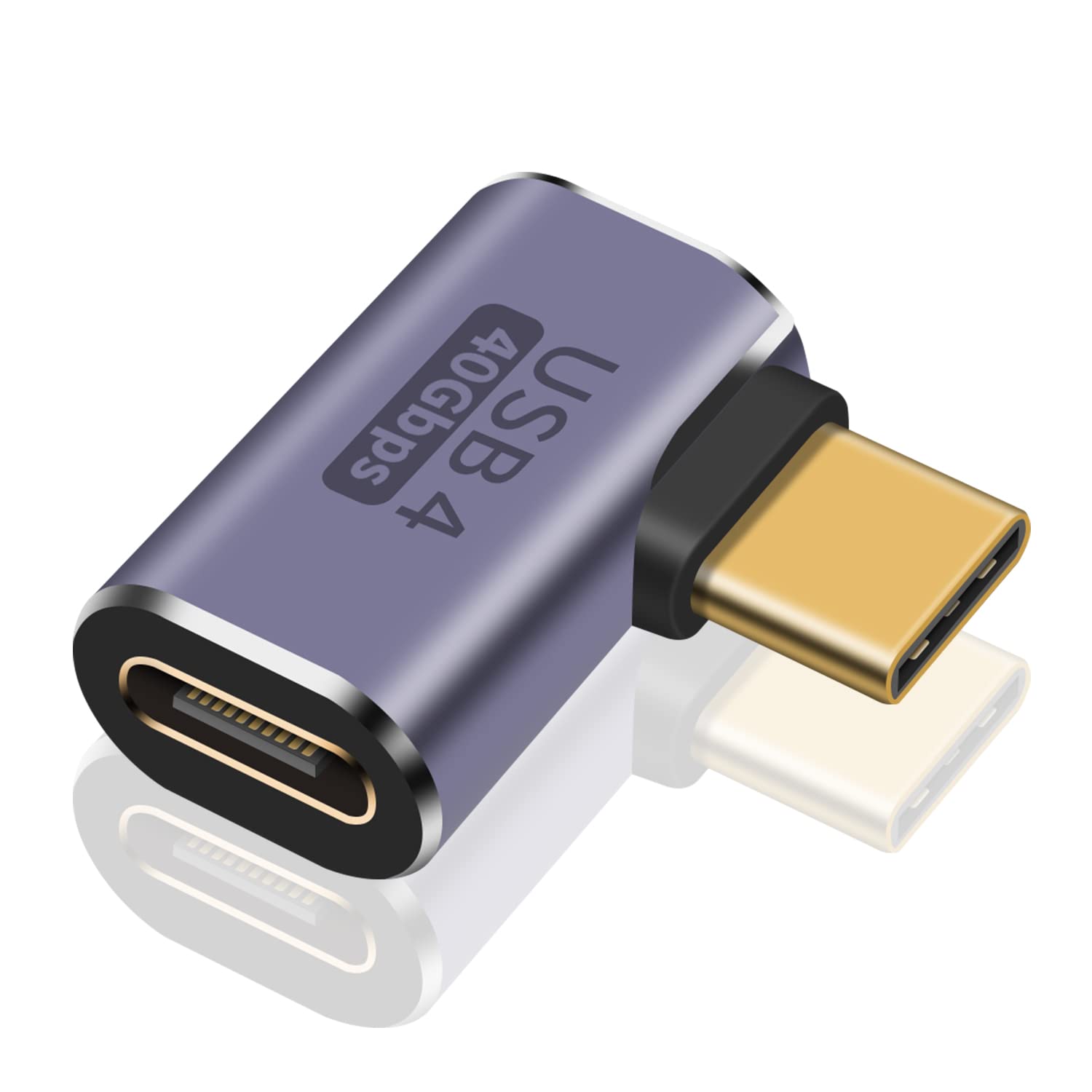 Poyiccot USB C L ץ(1ĥåȡUSB-C Ĺ lץ40Gbps L USB-C ץ 3.2...