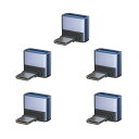 USB-C & USB 3.1 変換アダプタ L字型 Suptopwxm 5個セット (Type C - USB A 3.1 メス) 最大10Gbps スマート...