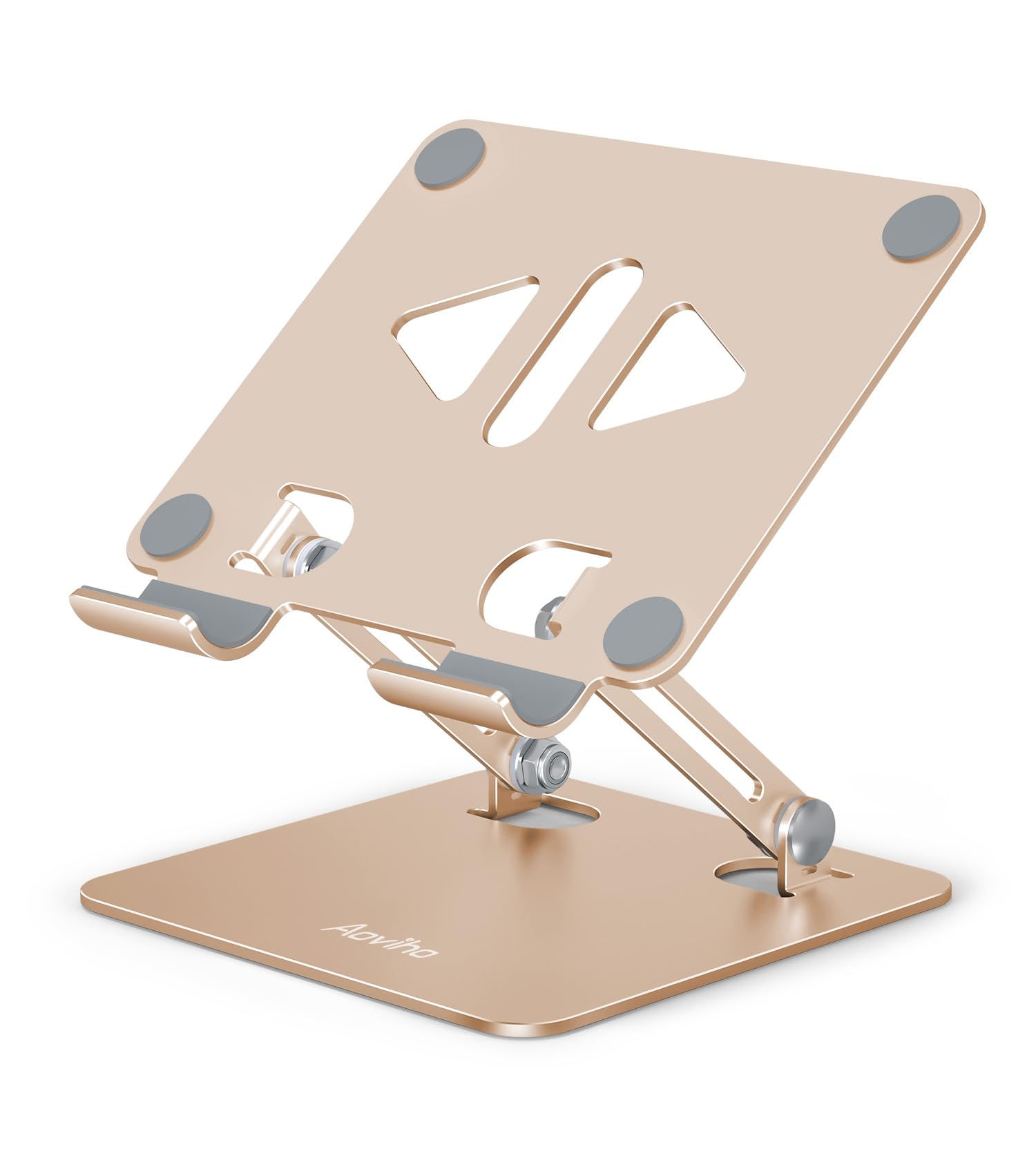 アオビホ(Aoviho) タブレットスタンド ipad 滑り防止 姿勢改善 折り畳み式 携帯電話兼用 卓上 縦/横置き 充電スタンド 家 持ち運びやすい 腰痛と猫背を改善 角度調整可能 人間工学 4インチから12インチまで 放熱対策 テレワーク ネットワーク会議 アルミ製 kindle，swi