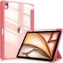 【送料無料】Fintie iPad Air 11インチ ケース M2 (2024 第6世代) / Air 5/4 ケース 2022/2020 10.9 インチ 透明バックカバー Apple Pencil 収納可能 ワイヤレス充電対応 三つ折スタンド スリープ機能 軽量 薄型 傷つけ防止 PU合成レザー TPU(スイカ)