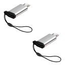 LIKENNY USB 変換アダプター Type C to Micro 変換コネクタ データ転送 充電 マイクロ セット ストラップ付 紛失防止 急速充電とデー...