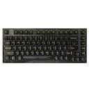 YUNZII X75 ホットスワップメカニカルキーボード 透明なキーキャップ ガスケット装着75キーボード RGBバックライト付き ゲーミングキーボード Windows/Mac対応(Kailh ジェリーフィッシュ軸、有線韓国語ブラック)