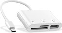 RayCue USB C - Micro SD TFメモリーカードリーダー iPad Pro MacBook Pro/Air Chromebook対応 3-in...