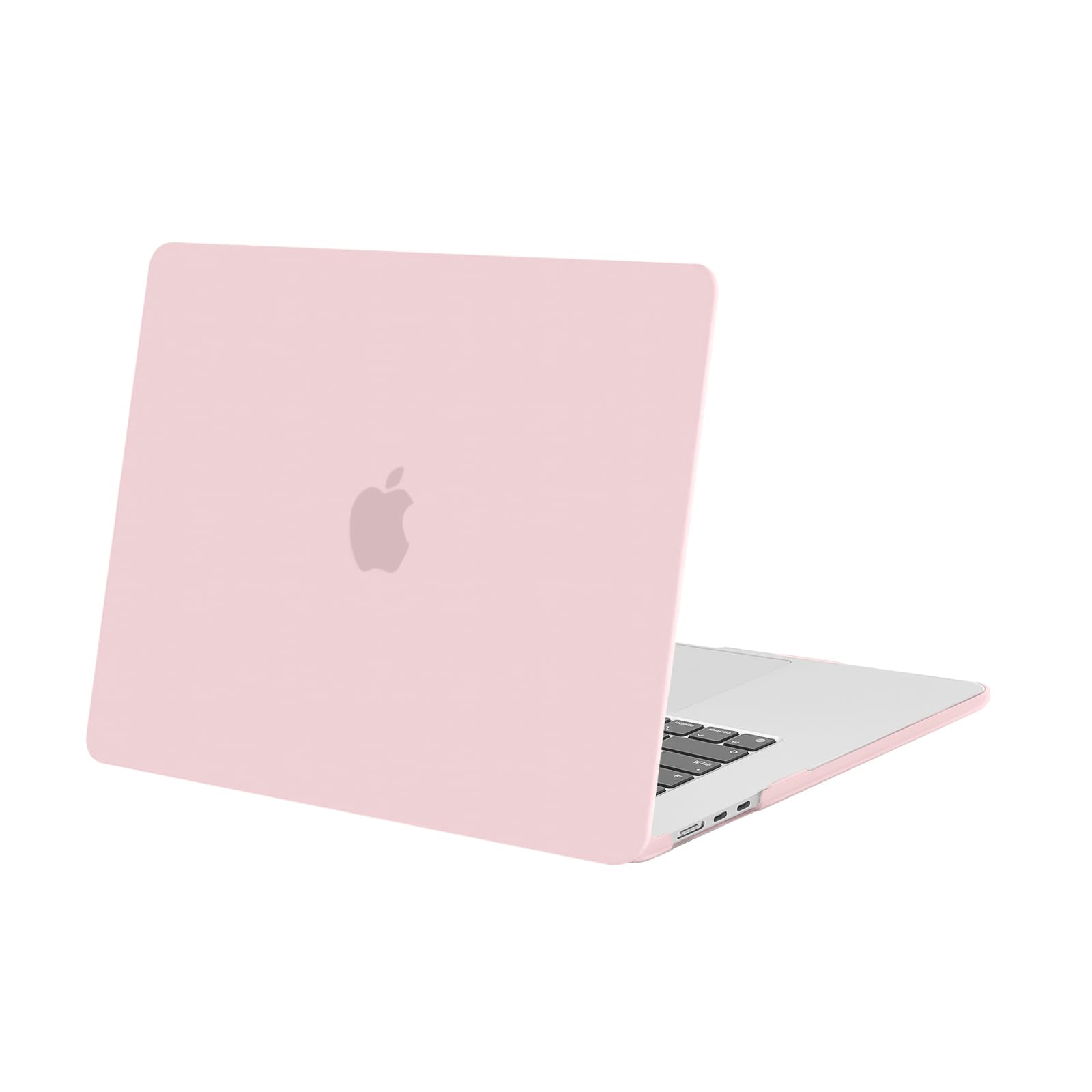 MOSISO 対応機種 MacBook Air 15インチ ケース 2024 2023 リリース M3 A3114 M2 A2941 チップ Liquid Retina Display & Touch ID付き 保護 プラスチック ハードシェルケース カバー(ベビー ピンク)