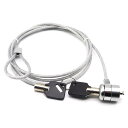 【送料無料】BTtime ピンシリンダー錠 ノートパソコン 盗難防止 1.2m タブレット パソコンワイヤー セキュリティー対策 ノートパソコン 鍵付き (1個...