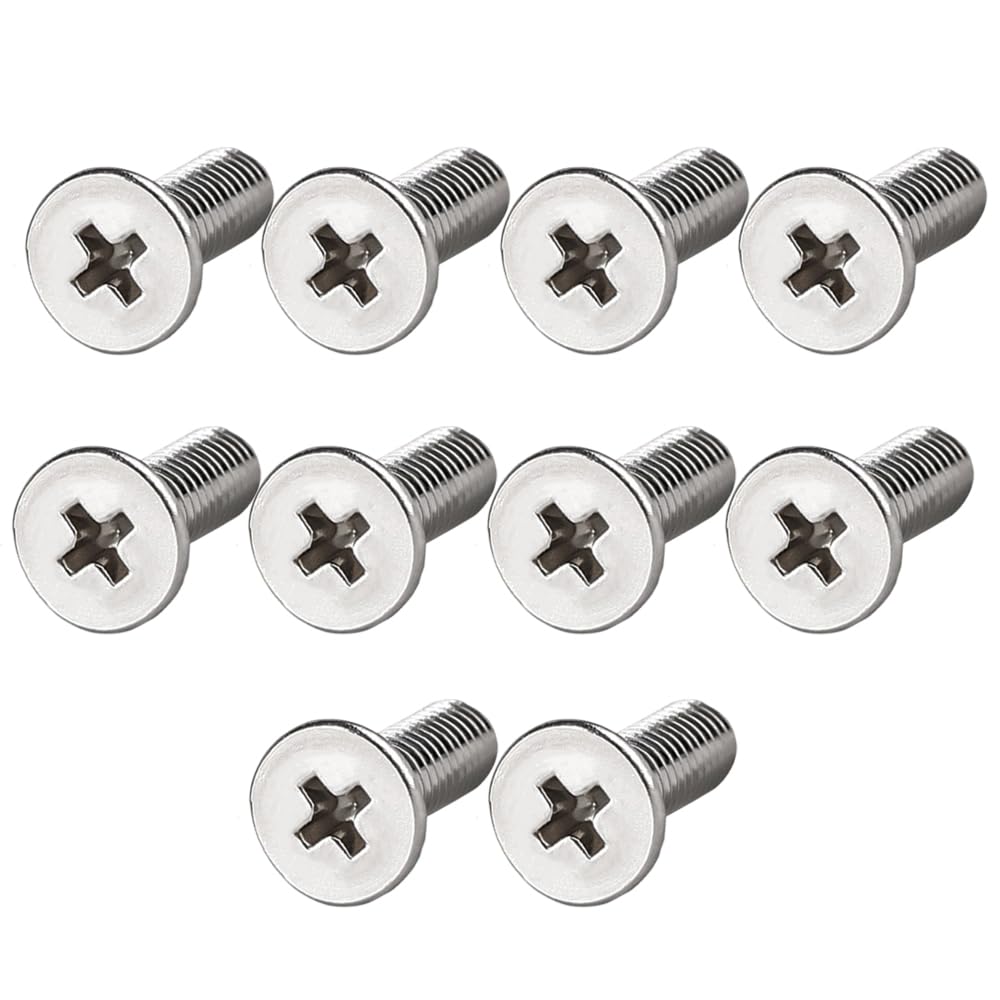 【送料無料】LOYELEY 十字穴皿小ねじ M4x10mm 10個入り 平ネジ フラットヘッド機械ネジ TV モニタのネ..