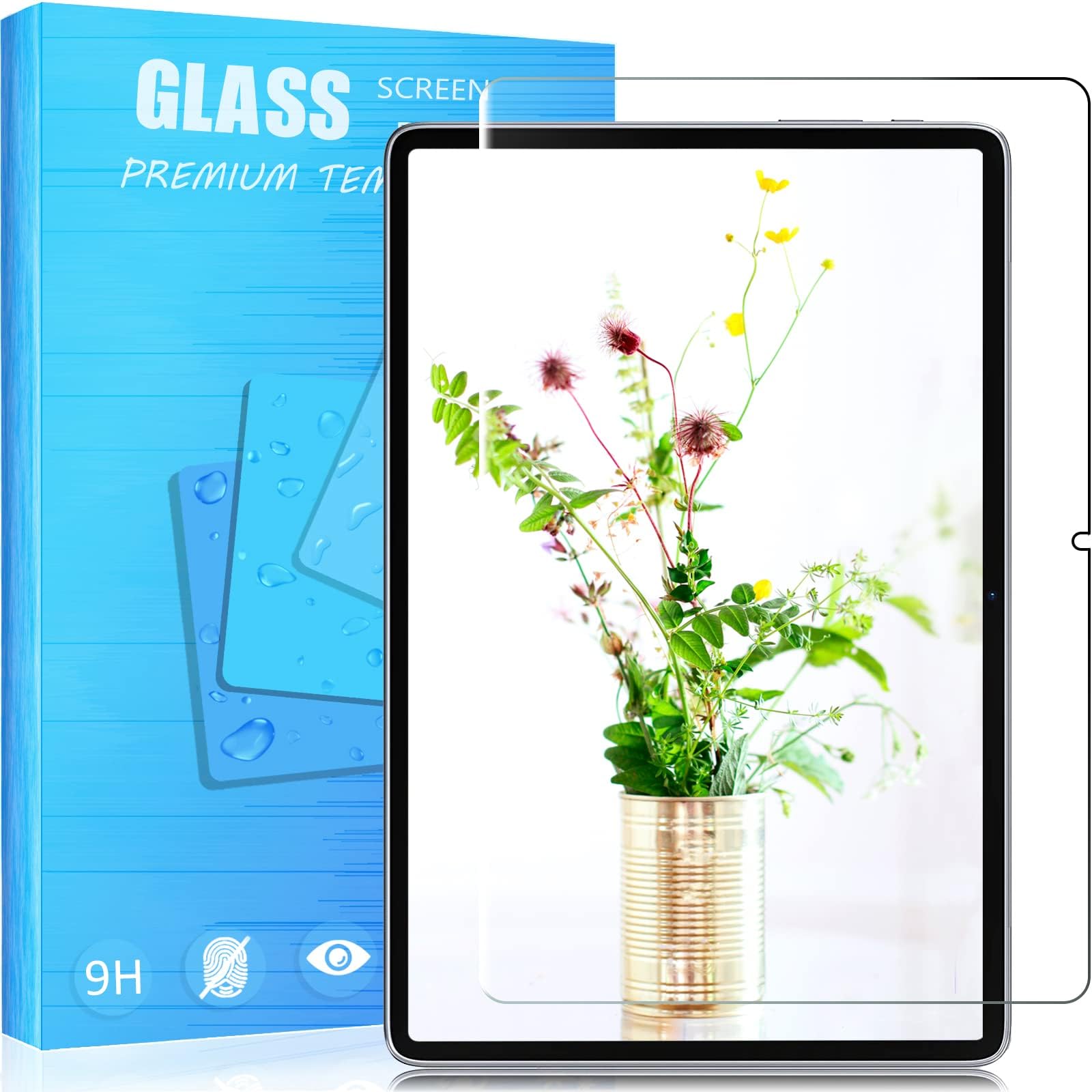 For AAUW T50 10インチ 用のガラスフィルム 強化ガラスフィルム 耐指紋 撥油性 表面硬度9H ラウンド加工処理 飛散防止処理 光沢表面仕様 画面保護 指紋防止 保護シート For AAUW T50 用のタブレット 専用 液晶保護フィルム PCduoduo