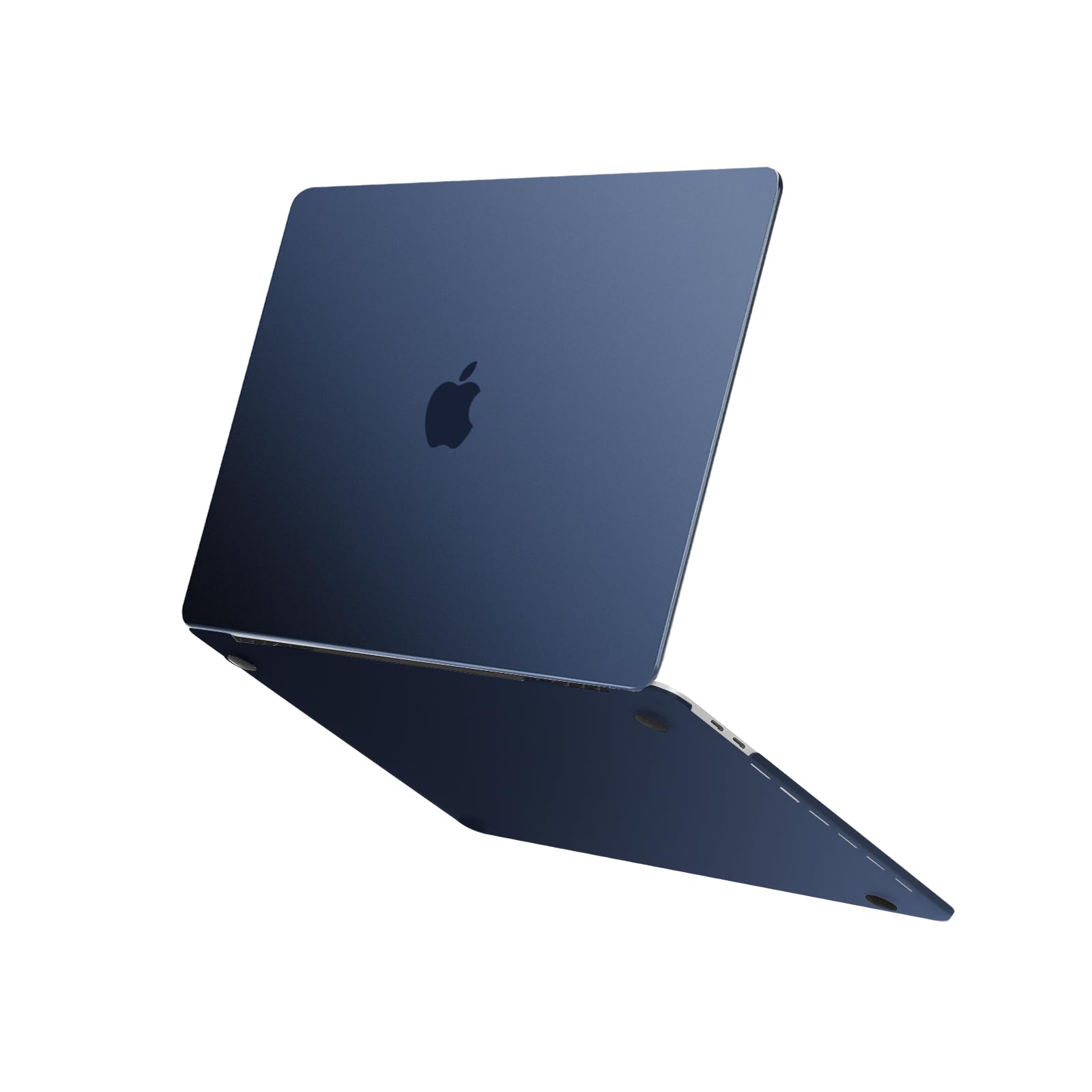 MOSISO 対応機種 MacBook Pro 13インチ ケース M2 2024-2016 A2338 M1 A2251 A2289 A2159 A1989 A1708 A1706、超薄型 スリム 自然なオリジナル色 保護ケース プラスチックハードシェル カバー(ミッドナイト ブルー)