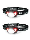 ヘッドライト LED ヘッドランプ 高輝度 ledヘッドライト 電池式 2個セット【スポット・ワイドビーム切替/赤色サブLED搭載・夜釣りに最適/実用点灯22時間/防水/CE ROHS認証済み】釣り 登山 キャンプ 散歩 作業 アウトドア 災害 停電用 小型 軽量 ヘッド ライト