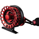 【送料無料】Wellvie 落とし込み リール カセ釣り/イカダリール チヌ 1:2.6アルミマシンカット( レッド ×ブラック)