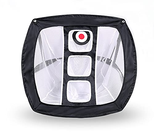 Ansimple ゴルフネット チッピングネット ゴルフ 練習用品 自宅ゴルフ 練習ネット スイング練習 スポーツ練習用ネット 折りたたみ式 組立簡単 室内室外 収納袋付き 小型 軽便 持ち運び可