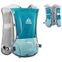 TRIWONDER ハイドレーションパック バックパック 5L マラソン ナーランニング ハイドレーション ベスト (ライトブルー)