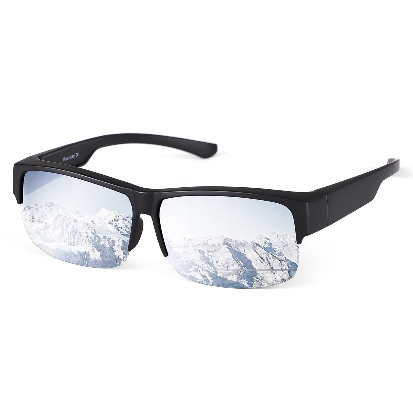 【送料無料】[Br'Guras] 偏光オーバーサングラス 偏光サングラス 釣り用 オーバーグラス オーバーサン..