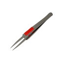 【送料無料】アネックス(ANEX) ピンセット SUS410製 グリップ付 非粘着加工 極細鋭型 115mm No.224