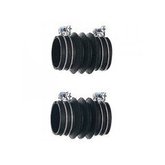 【送料無料】SANEI バス三ツ山ジャバラ 浴槽と風呂釜の接続 パイプ径45mm用 2個入り PT48-3