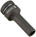 コーケン 1/2(12.7mm)SQ. インパクト6角セミディープソケット(薄肉) 8mm 14301X-8