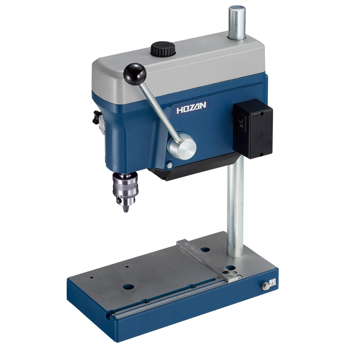 ホーザン(HOZAN) 小型・軽量デスクドリル ベルト掛け換え式3段変速 切削深さ調整ストッパー付(最大30mm) K-21