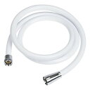 SANEI シャワーホース アダプター付き 長さ1.6m 交換用 ネジサイズG1/2 マットホワイト PS30-86TXA-MW