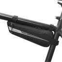 UNIQOCK 自転車 バッグ 自転車 フレームバッグ トライアングルバッグ ロードバイク用 0.6L容量 膝に当りませんない 小物入れ 仕切り付き 収納力 (...