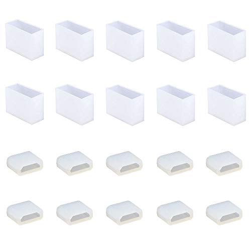VSuRing USB コネクタカバー キャップ シリコン製 オス用 Android iPhone ケーブル 対応 USB2.0 /3.0 /3.1 USB-Aタイプ 保護 防塵 湿気・ホコリ侵入防止 USBグッズ (USB A + Micro B, 半透明)