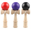 けん玉 3個セット (赤、紫、黒) 剣玉 木製 けん玉教室 練習用 競技用 kendama
