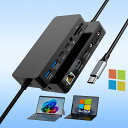 【送料無料】Surface ドック USB C Thunderbolt 4 Surface Dock トリプルディスプレイ(4K HDMI*2+VGA), Surface ドッキングステーション Surface Pro 11/10/9/8/X/7+ /7, Surface Laptop 7/6/5/4/3, Surface Go 4/3/2/1, Surface Laptop Studio 2/1に対応