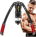 筋トレ アームバー 油圧式 エキスパンダー 10~200kg 調整可能 握力グリッパー 大胸筋トレーニング器具 アームレスリング器具 筋トレグッズ 自宅用 安全 男女兼用 腹筋 上腕二頭筋 広背筋 筋トレ 筋肉トレーニング